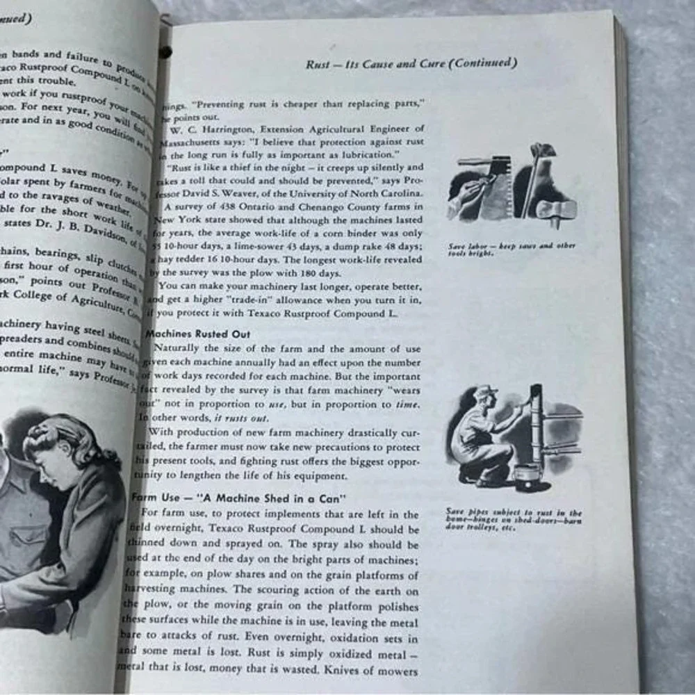 Harvest Gold Texaco‎ Farm Manual 1943 Vintage Booklet